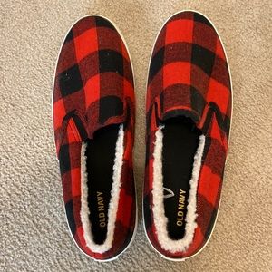 Old navy Buffalo check slip on shoes